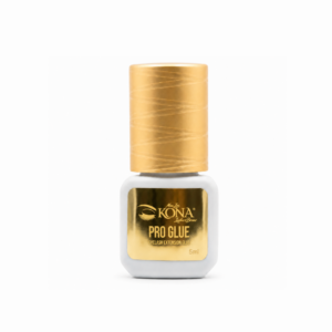 Adhesivo Pro Glue Kona Lashes 5 ml para extensiones de pestañas color negro.